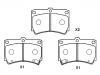 刹车片 Brake Pad Set:B4Y6-33-23A