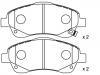 Bremsbelagsatz, Scheibenbremse Brake Pad Set:04465-05130