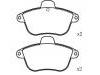 Bremsbelagsatz, Scheibenbremse Brake Pad Set:60 00 009 363