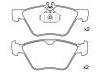 Bremsbelagsatz, Scheibenbremse Brake Pad Set:05114555AA