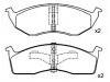 Bremsbelagsatz, Scheibenbremse Brake Pad Set:05018595AA