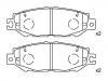 Bremsbelagsatz, Scheibenbremse Brake Pad Set:04466-50060